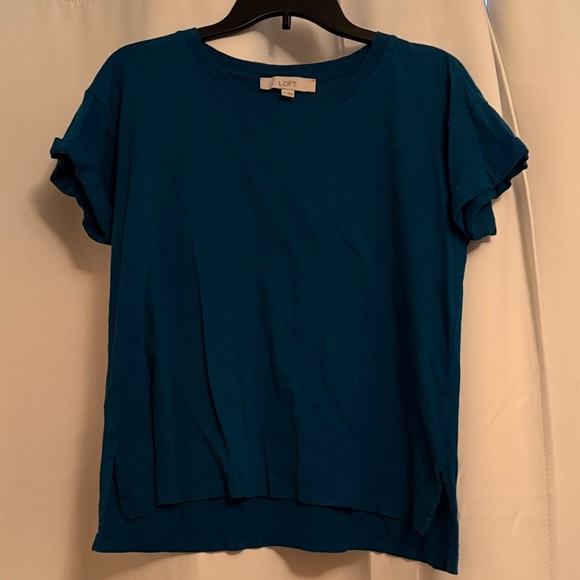 LOFT Tops - LOFT Teal Short Sleeve Tee